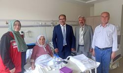 Şehit annesine hastanede anlamlı ziyaret