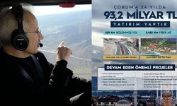 Bakan Uraloğlu: Çorum'a 24 yılda 93,2 milyar liralık yatırım yaptık