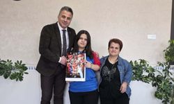 Mustafa Demirkıran paralimpik sporcu Ecrin Naz Duacı’yı ağırladı