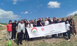 ÇEDES kapsamında öğrencilerden fidan dikimi