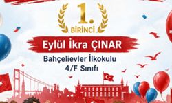 İlkokul öğrencisi Eylül İkra Çınar şiir yarışmasında birinci oldu