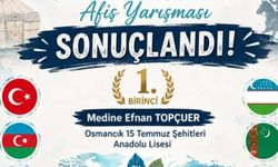 Osmancıklı öğrenci Türk Dünyası afiş yarışmasında birinci oldu