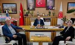 Ali Lek ve Meryem Demir’den Başkan Duran Bıyık’a ziyaret