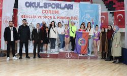 Çorum’da okul sporları cimnastik il birinciliği tamamlandı