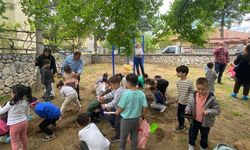 Çorum'daki minik arkeologlar kazı yaptı