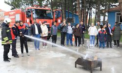 Başkan Arslan, özel öğrencilerle tatbikata katıldı