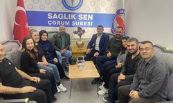 Sağlık-Sen Çorum’da kongre sonrası ziyaretler sürüyor