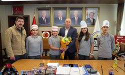Harezmi Projesi öğrencilerinden Başkan Arslan’a ziyaret