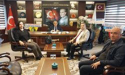İl Seçim Kurulu heyetinden ÇESOB Başkanı Gür’e ziyaret
