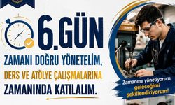 Çorum’da öğrenciler zamanı yönetmeyi öğreniyor