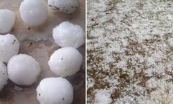 Çorum’un bu köyüne ceviz büyüklüğünde dolu yağdı