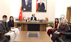 Alaca MYO öğrencilerinden Kaymakam Meriç Dinçer’e ziyaret