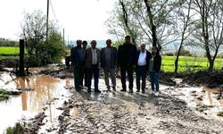 Selden zarar gören köylerde incelemelerde bulundular