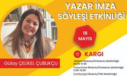 Kargılı yazar Gülay Çelikel Çubukçu öğrencilerle buluşacak