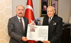 Metal sanatçısı Hasan Tuluk’tan Vali Ali Çalgan’a ziyaret