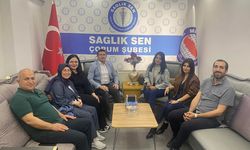 Sağlık-Sen Çorum Şubesi’ne ziyaretler sürüyor