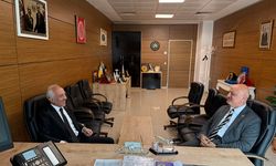 Zeki Gül, hemşehrisi Salim Çoruk’u Bakanlıkta ağırladı