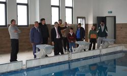 Kaymakam Duman, Spor Kompleksi’nde incelemelerde bulundu