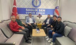 Genç Memur-Sen’den Sağlık-Sen Çorum Şubesi’ne hayırlı olsun ziyareti