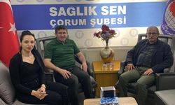 Kültür Memur-Sen’den Sağlık-Sen Çorum Şubesi’ne ziyaret