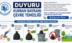 İskilip Belediyesi’nden kurban atıkları için çevre temizliği uyarısı