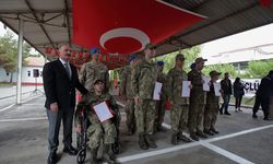 Çorum'da engelliler bir günlük temsili askerlik yaptı