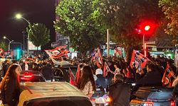 Çorum FK taraftarları yarı final galibiyetini coşkuyla kutladı