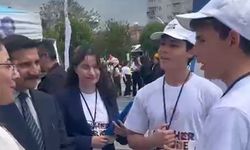 Çorum’da meslek lisesi öğrencilerinden İngilizce karşılama