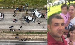 Aynı kazada hayatını kaybeden anne, baba ve kızları gözyaşlarıyla uğurlandı