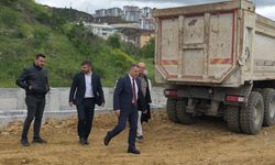 İskilip’te yapımı süren spor kompleksi incelendi