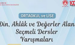 Din, Ahlâk ve Değerler Alanı seçmeli ders yarışmaları düzenlenecek