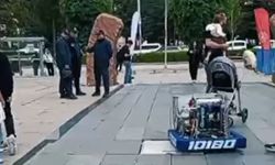 ÇOROBOT takımı 19 Mayıs meydanında teknoloji şovu yaptı