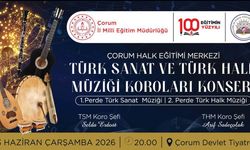 Çorum'da Türk sanat ve halk müziği konseri düzenlenecek