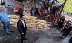 Kaymakam Kerem Yüce'den yangın mağdurlarına ziyaret