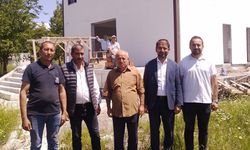 Müftü Koçak cami inşaatında incelemelerde bulundu