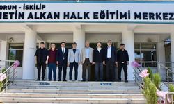 İskilip'te yıl sonu sergisi ziyaret edildi