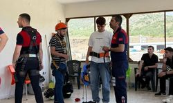 İtfaiyede gerçeğini aratmayan eğitim! Öğrenciler sahaya indi