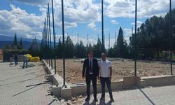 Çorum'un bu ilçesine halı saha yapılıyor: İnceleme yapıldı