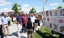 Çorum'da açık havada resim sergisi