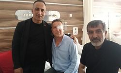 Solmaz'dan İlçe Başkanı Hakan Çelik’e geçmiş olsun ziyareti