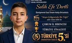 Çorumlu öğrenciden Türkiye derecesi
