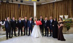 Kabakdere ve Alkan ailelerinin düğün mutluluğu
