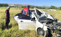 Çorum'da otomobil devrildi: Sürücü hayatını kaybetti