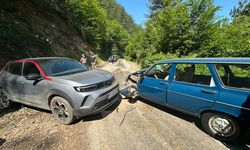 Çorum'da çarpışan iki otomobildeki 5 kişi yaralandı