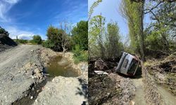 Sel baskını yolu dağıttı, vatandaşlar mağdur
