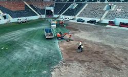 Çorum Şehir Stadyumu’nda hummalı çalışma
