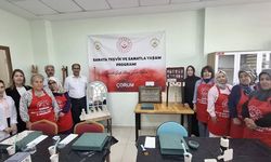 Şehit yakınlarına yönelik sanat projesi kapsamında kurs ziyareti