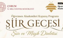 Öğretmen Akademileri Kapanış Programı Şiir ve Müzikle Yapılacak