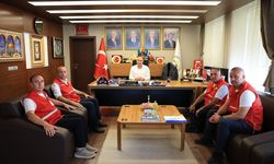 Alaca Belediye Başkanı Arslan, Kızılay heyetini ağırladı