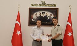 Askerlik Şubesi Başkanı Arıkan’dan Kaymakam Dinçer’e veda ziyareti
